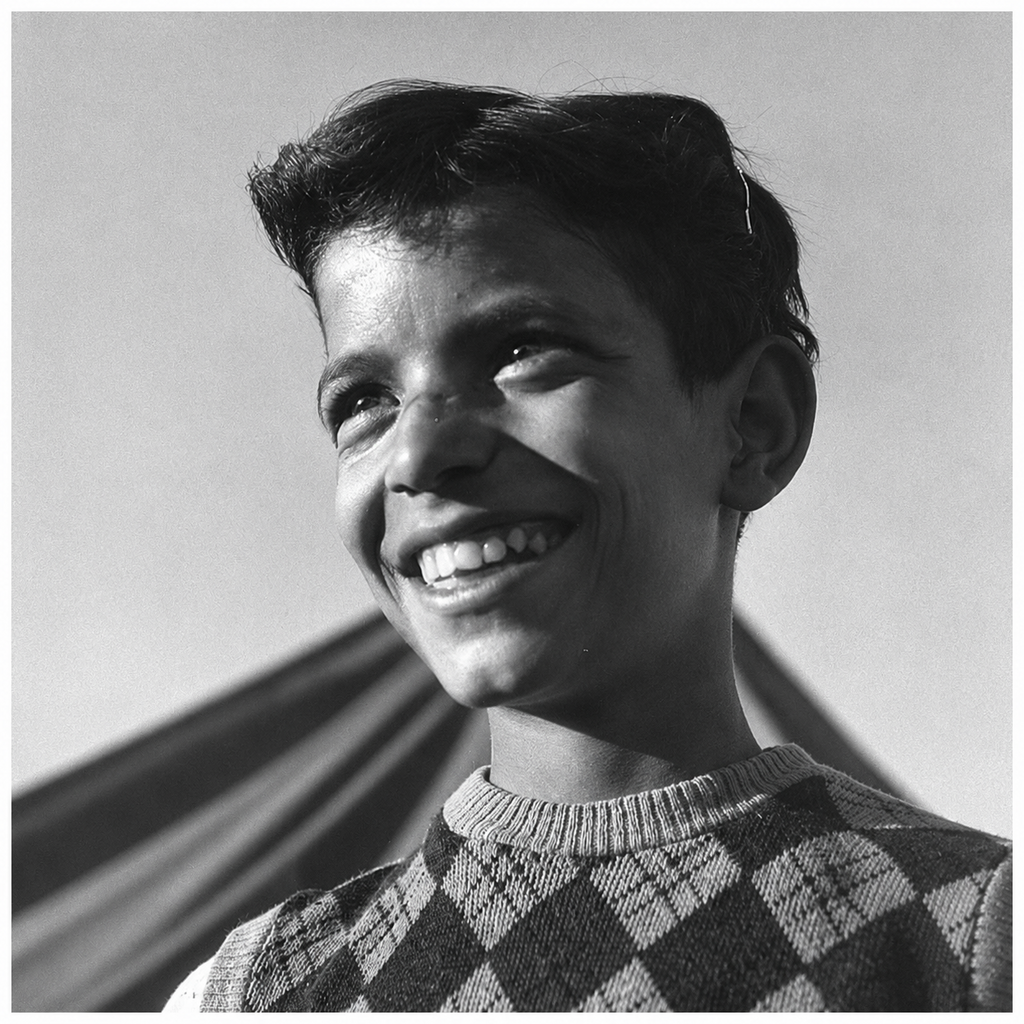 Yitzhak Elal, the sole survivor (Photo: Fritz Cohen, National Photo Collection) הילד יצחק אלל
