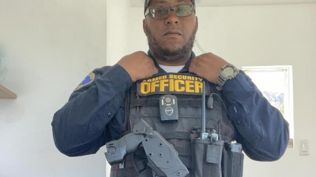 Security guard Amin Abdullah (Photo: According to Section 27A of the Copyright Law) אמין עבדאללה המאבטח שנהרג במסגד "המרכז האיסלאמי של סן דייגו"
