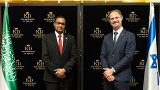 Matan Lerner with Somaliland Ambassador Mohamed Haji 