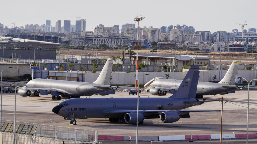 Ben Gurion Airport (Photo: REUTERS/ Dedi Hayun) מטוסי תדלוק אמריקנים בנתב"ג