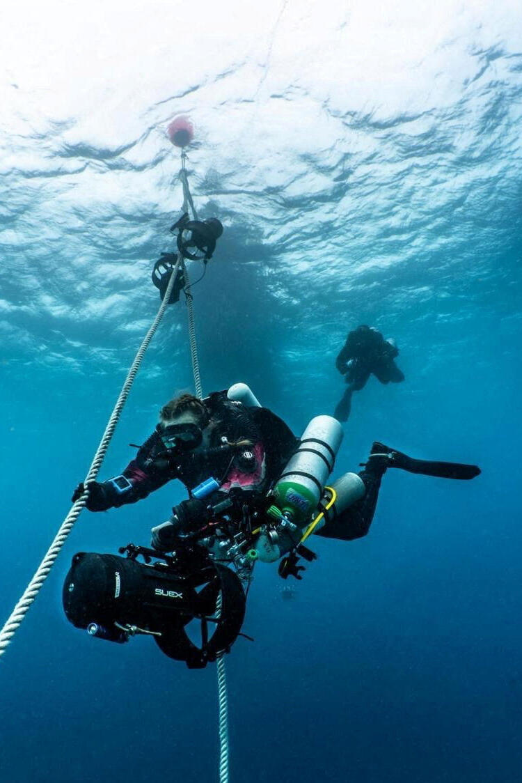 Finnish divers searching for the bodies of the divers in the Maldives (Photo: DAN Europe/Handout via REUTERS ) צוללנים מפינלנד בחיפושים אחר גופות הצוללנים במלדיביים