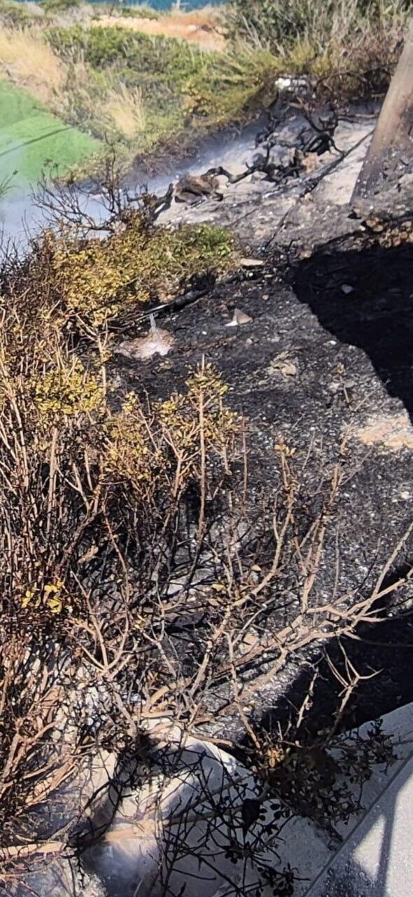 Drone that hit near Rosh Hanikra רחפן נפץ נפל בראש הנקרה