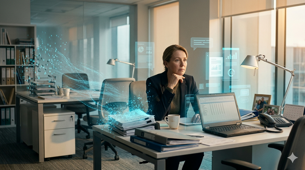 AI replacing workers (Illustration: ChatGPT) AI