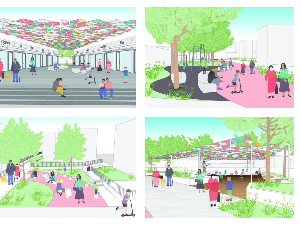 Mishor HaGefen neighborhood project in Ofakim, designed to foster resilience (Illustration: DMR Planning and Architecture) פרויקט שכונת מישור הגפן באופקים