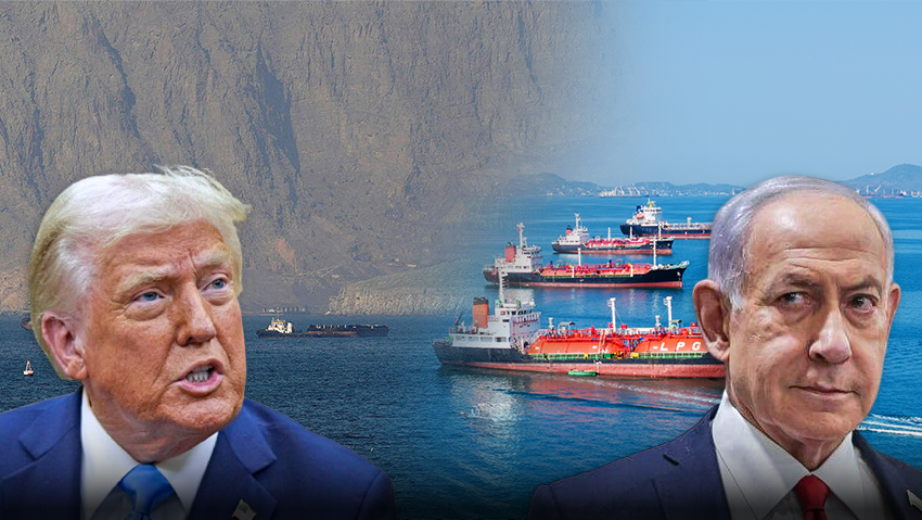 Donald Trump, Benjamin Netanyahu and the Strait of Hormuz (Photo: Miriam Elster, Evan Vucci/AP, shutterstock, REUTERS/Stringer/File Photo) דונלד טראמפ ביבי בינימן נתניהו ומיצר הורמוז
