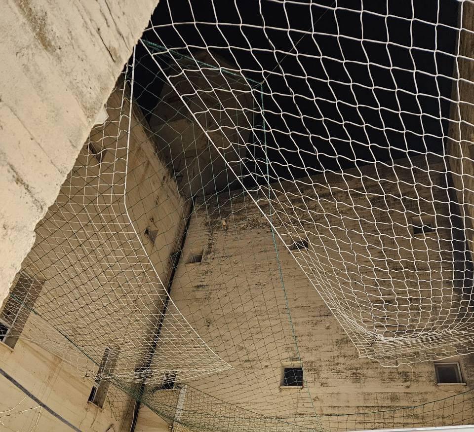 Improvised anti-drone nets רשתות נגד רחפני הנפץ מאולתרות