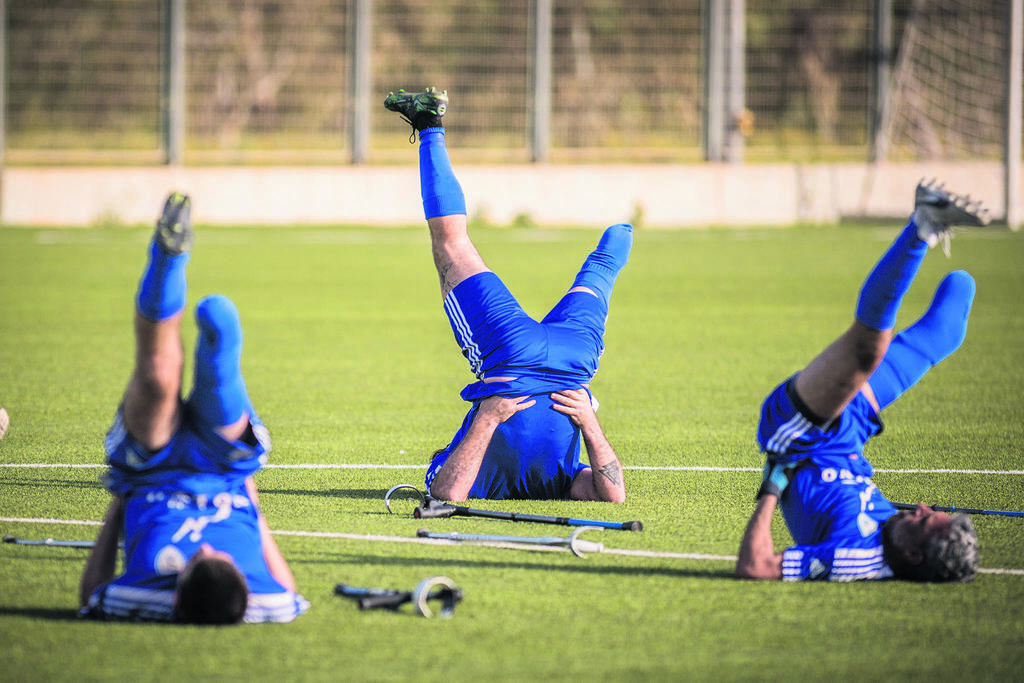 Israel’s amputee soccer team (Photo: Oz Moalem) נבחרת ישראל בכדורגל לקטועי גפיים
