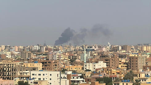 Smoke rises over Khartoum, Sudan, Sept. 26, 2024, after Sudan's military started an operation to take areas of the capital from the paramilitary Rapid Support Forces 