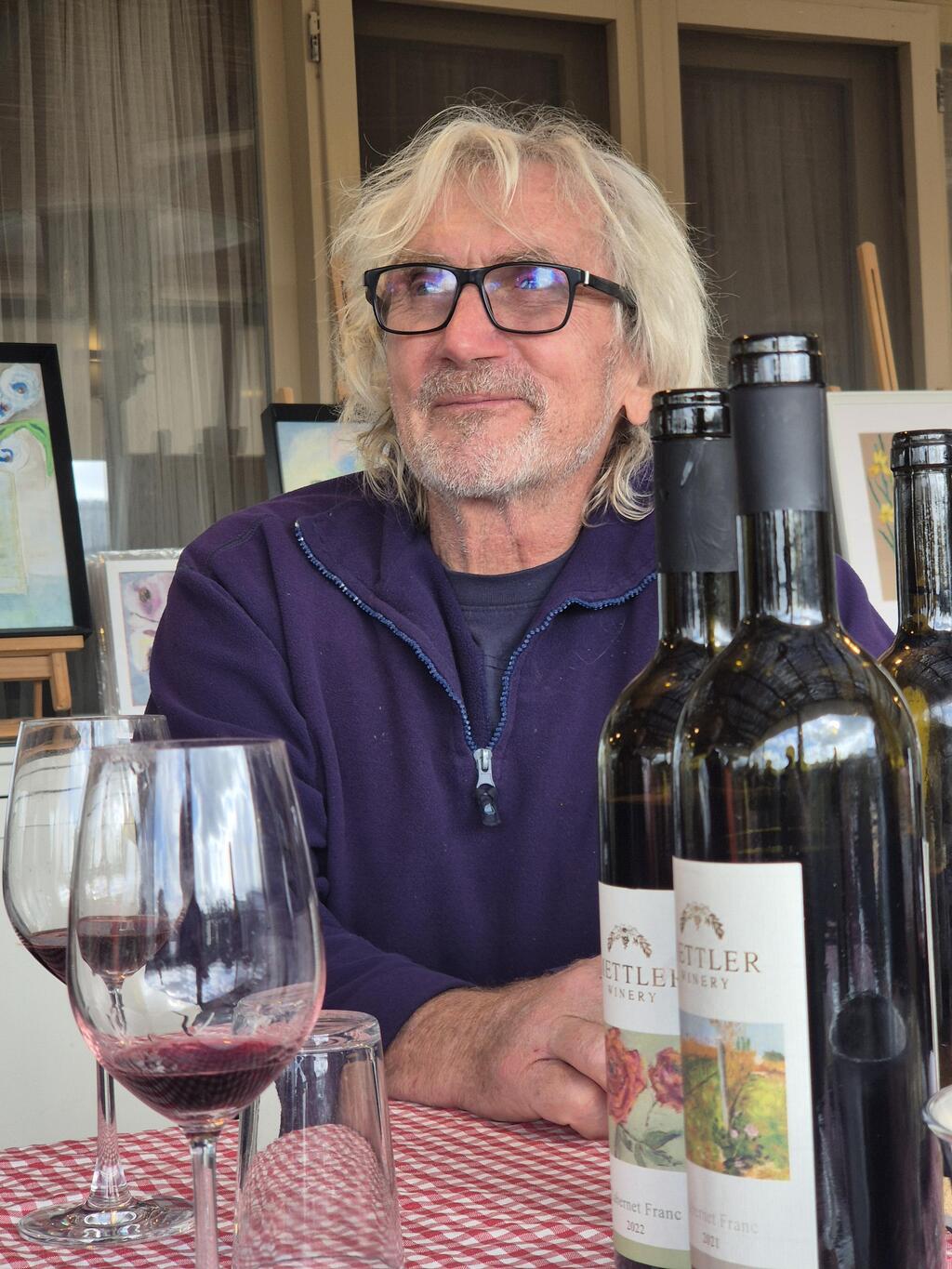 Heinz Mettler, Mettler Winery: From Switzerland to the vineyards of Mateh Yehuda (Photo: Zvika Burg) היינץ מטלר, יקב מטלר. משווייץ לכרמים במטה יהודה