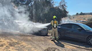 שריפה בשטח פתוח סמוך לבית שאן