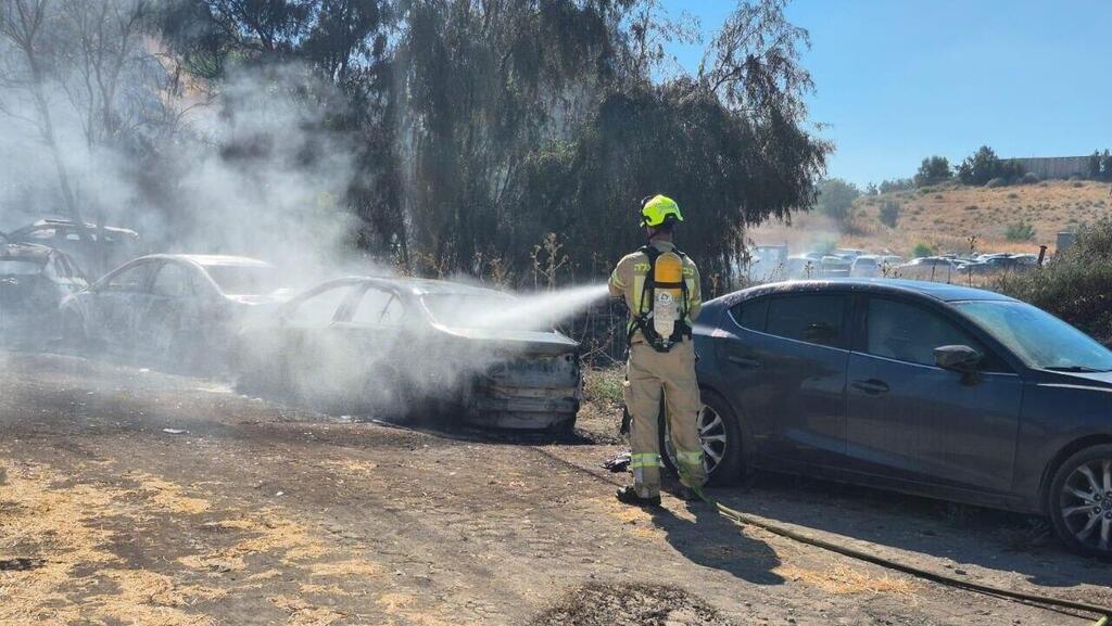 שריפה בשטח פתוח סמוך לבית שאן