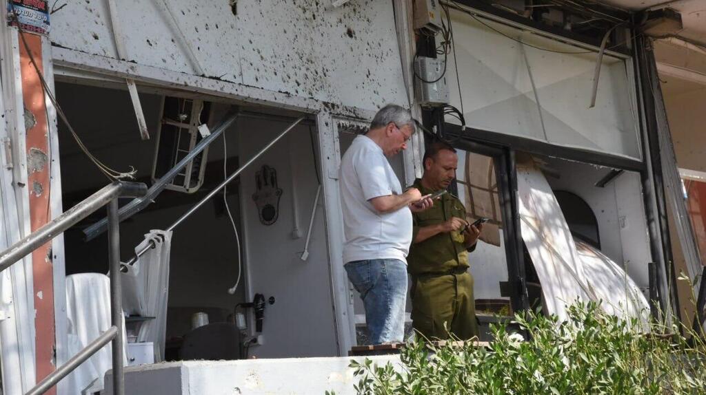 זירת הפגיעה בקריית שמונה