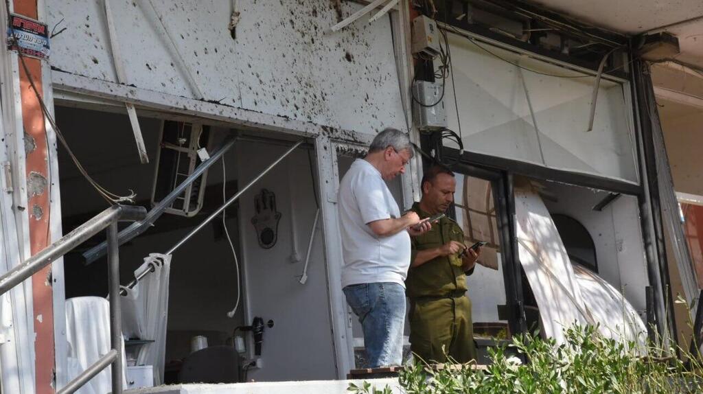 זירת הפגיעה בקריית שמונה