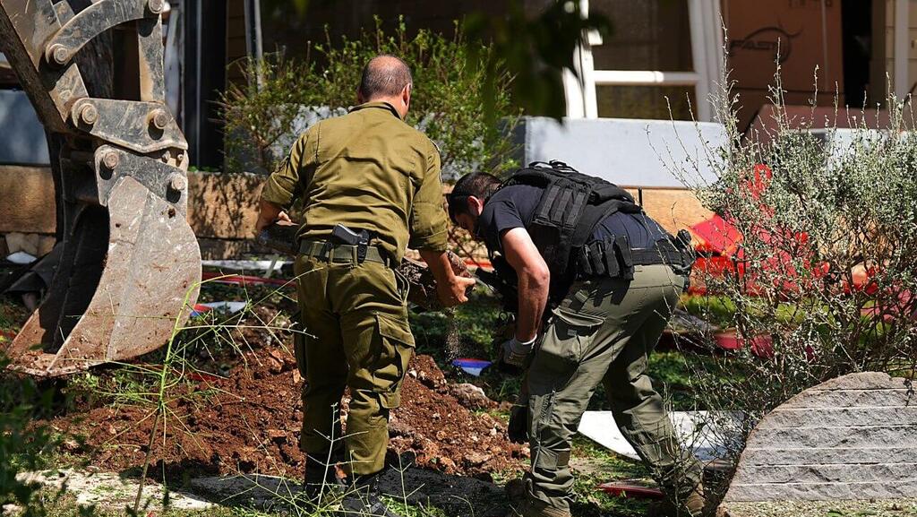 זירת הפגיעה בקריית שמונה - תיעוד ההרס לאחר מטח הרקטות מלבנון