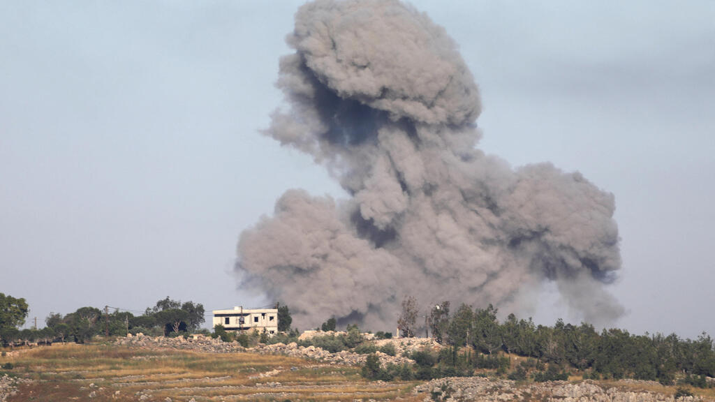 IDF strike in South Lebanon (Photo: REUTERS/ Stringer) שליטה ישראלית בבופור