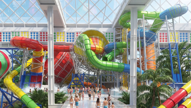 How the water park will look like Freedom Ship ("ספינת החירות")