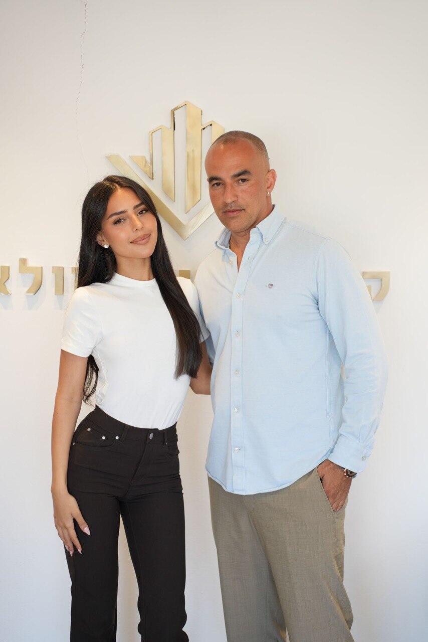 אלין כהן יחד עם דוד אזולאי 