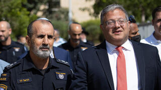 השר לביטחון לאומי איתמר בן גביר ומפכ"ל המשטרה רב-ניצב דני לוי