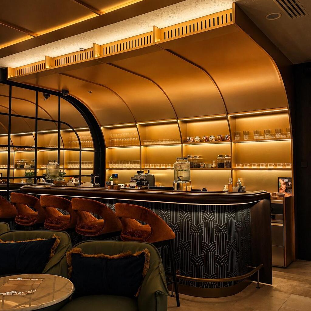 The bar area in the spa (Photo: Wonder) מלון Wonder בבודפשט