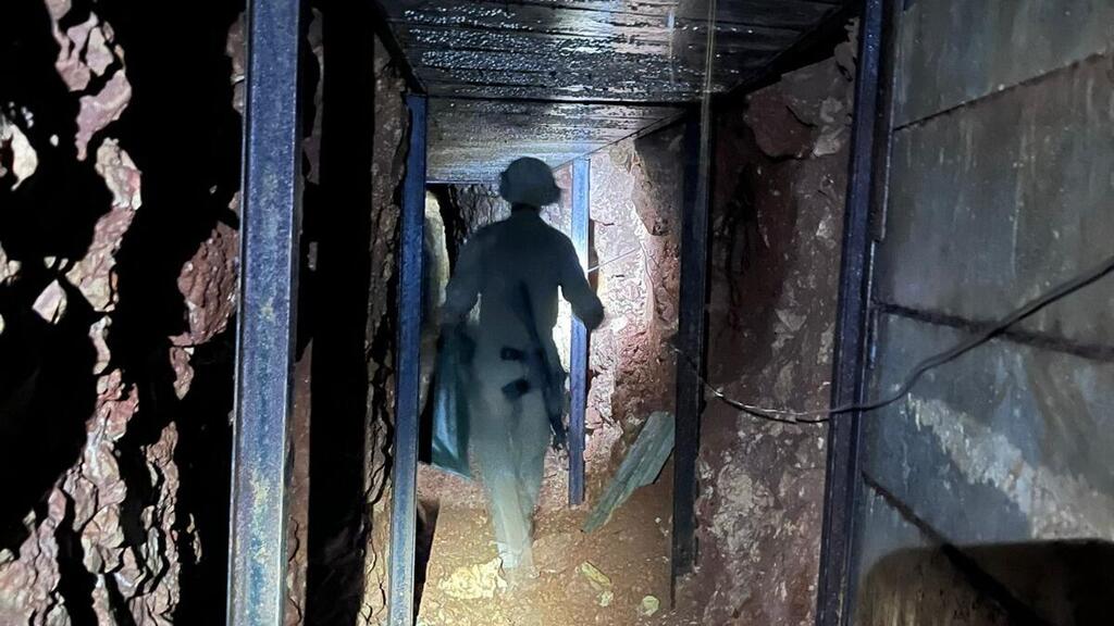 IDF troops inside tunnels beneath the Beaufort (Photo: IDF) פעילות כוחות צה"ל במרחב הבופור