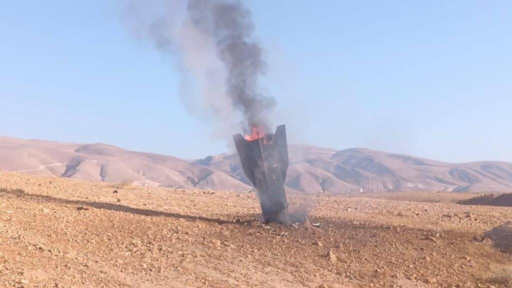Impact in the West Bank (Photo: MDA) פגיעה ישירה במבואות יריחו