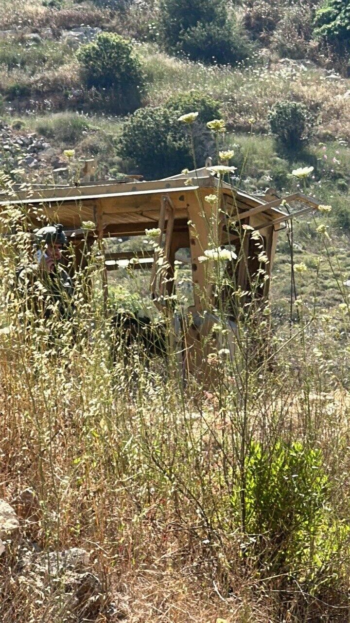 Scene of the attack מחבל חוסל על ידי צה"ל באזור רכס רמים
