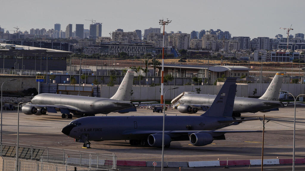 Kedmi said that in the first stage, at least 30 U.S. cargo aircraft must be removed from Ben Gurion Airport (Photo: REUTERS/ Dedi Hayun) מטוסים של צבא ארה"ב בנתב"ג