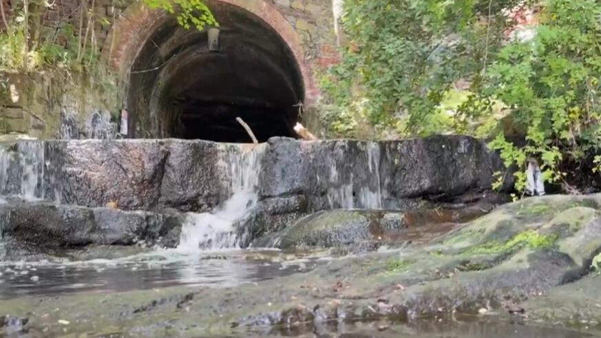 The site where the students entered the tunnel (Photo; CBS) המקום שאליו נכנסו התלמידות