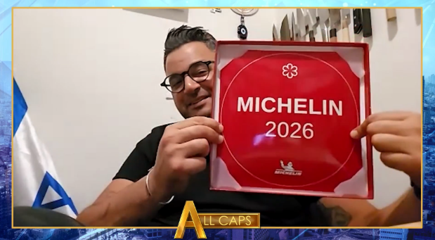 The centerpiece of the episode was an interview with Israeli chef Raz Shabtai (Photo: From the episode) ALL CAPS 13
