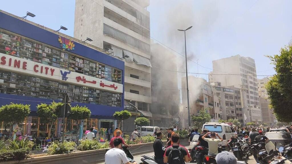 זירת התקיפה בדאחייה