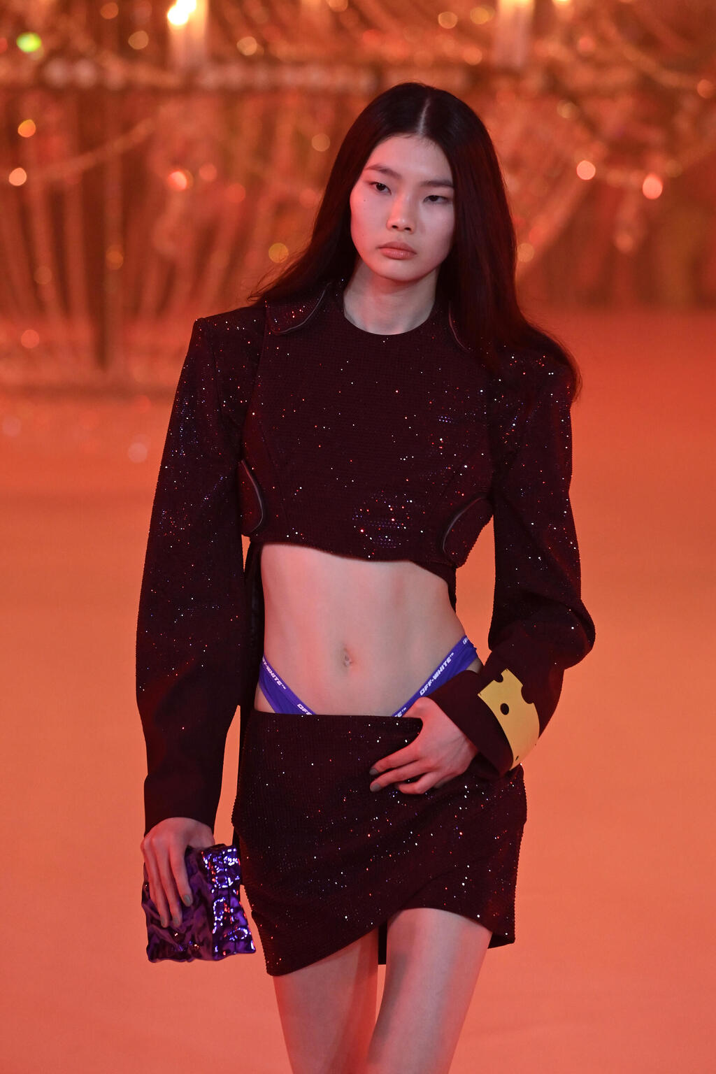Off-White's fall-winter 2022-23 show (Photo: Pascal Le Segretain/Getty Images) תצוגת סתיו-חורף 2022-23 של אוף ווייט