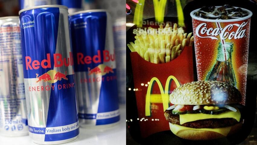 McDonald’s and Coca-Cola is beginning to show signs of strain (Photo: AP, Charles Rex Arbogast, Jack Taylor/Getty Images) ארוחה קלאסית במקדונלד'ס עם קוקה-קולה, רד בול