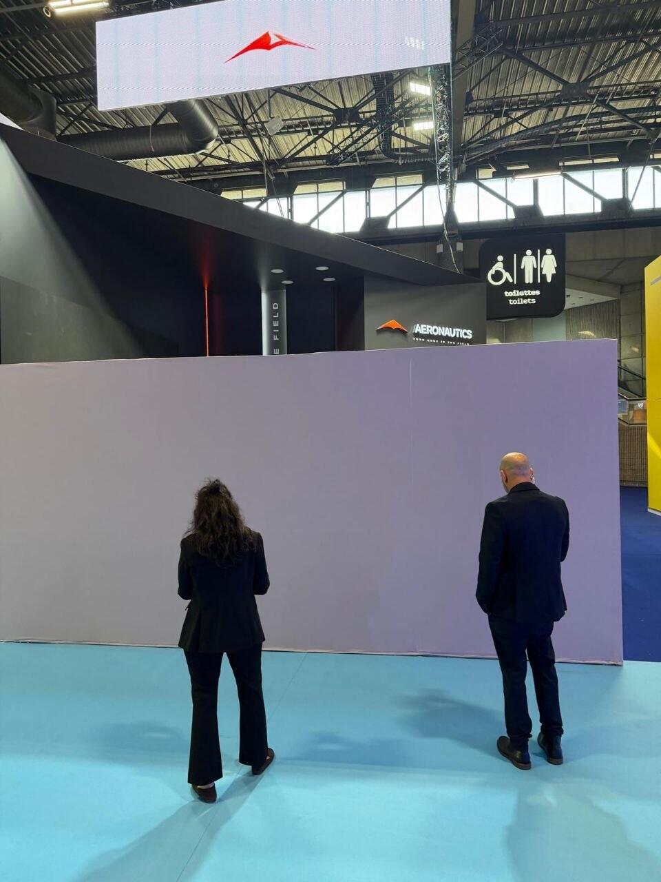 Aeronautics’ closed booth הדוכנים של החברות הישראליות שנסגרו