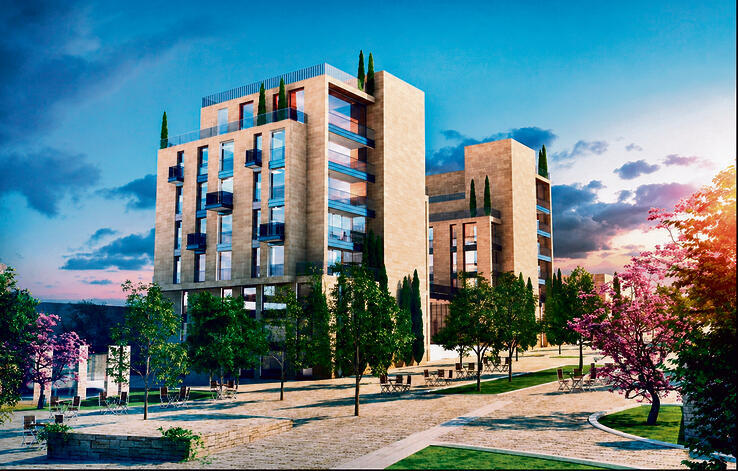 Mishkenot HaTheater project in Jerusalem, where an apartment sold for 18.718 million shekels פרויקט משכנות התיאטרון בירושלים, דירה נמכרה ב־ 18.718 מיליון שקל