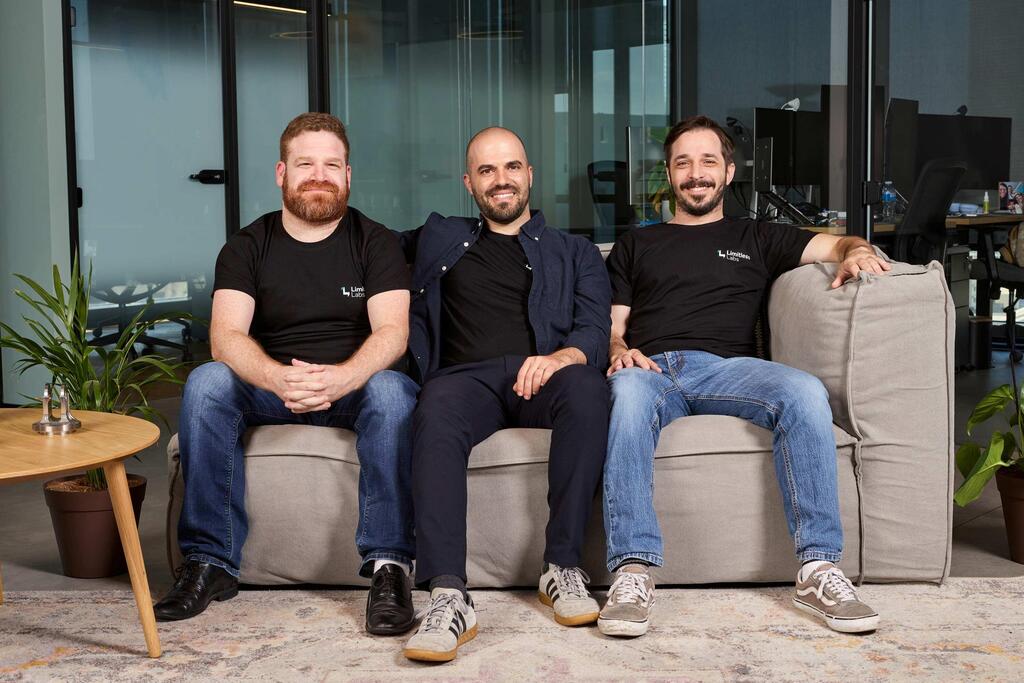 Limitless Lab founders Shahaf Finder, David Priev and Assaf Peleg (Photo: Oron Kaplan) Limitless Lab founders Shahaf Finder, David Priev and Assaf Peleg