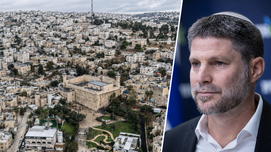 The Cave of the Patriarchs, inside the Jewish community in Hebron, Bezalel Smotrich (Photo: REUTERS/Ilan Rosenberg, Alex Kolomoisky) The Cave of the Patriarchs, inside the Jewish community in Hebron, Bezalel Smotrich