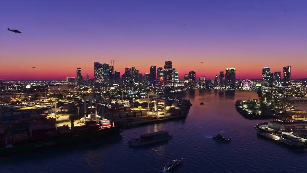 The new image of Vice City (Photo: Rockstar Games) התמונה החדשה של Vice City