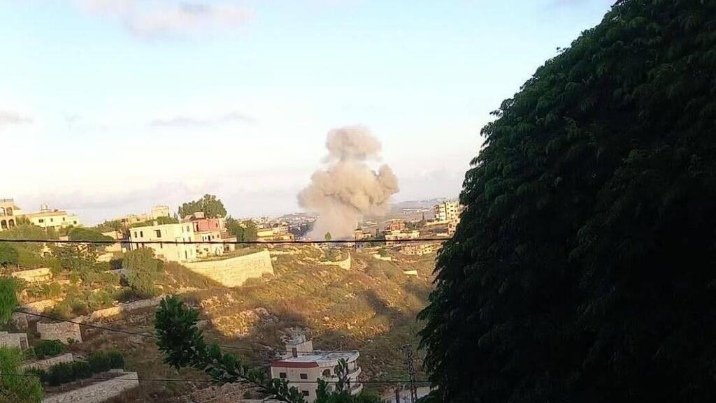 Israeli strikes in southern Lebanon תקיפות באזורים קעקעיית אל-ג'סר וואדי בורגז