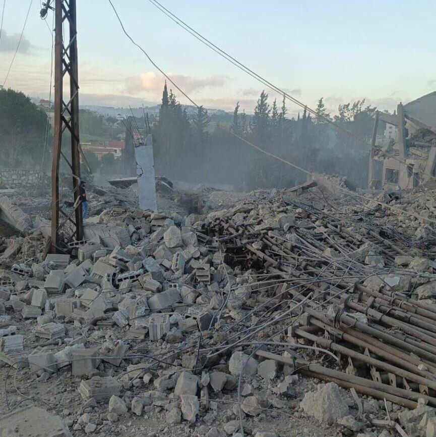Israeli strikes in southern Lebanon תקיפות בכפר א-דויר בלבנון