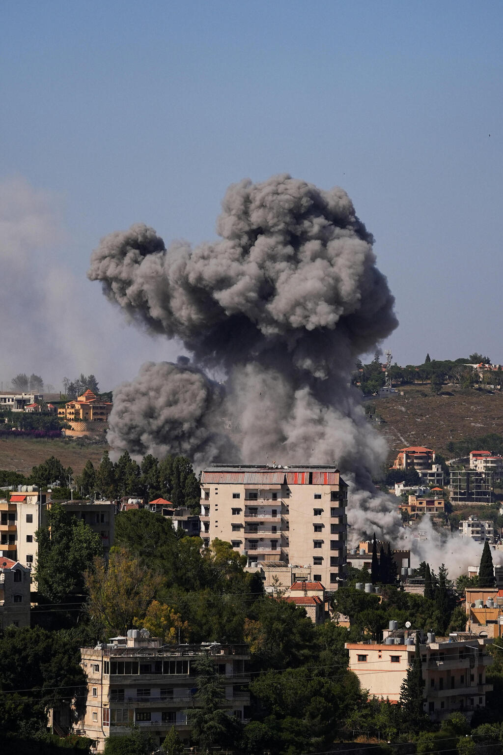 IDF strike in southern Lebanon (Photo: REUTERS/Stringer) נבטיה