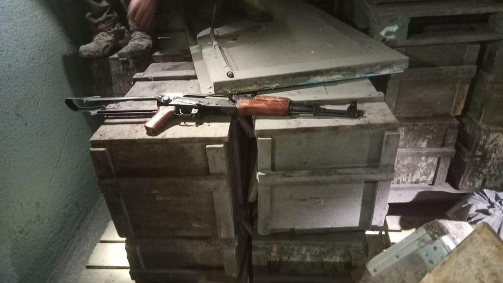 Photo: IDF אמצעי לחימה שאותרו בתוואי התת-קרקעי
