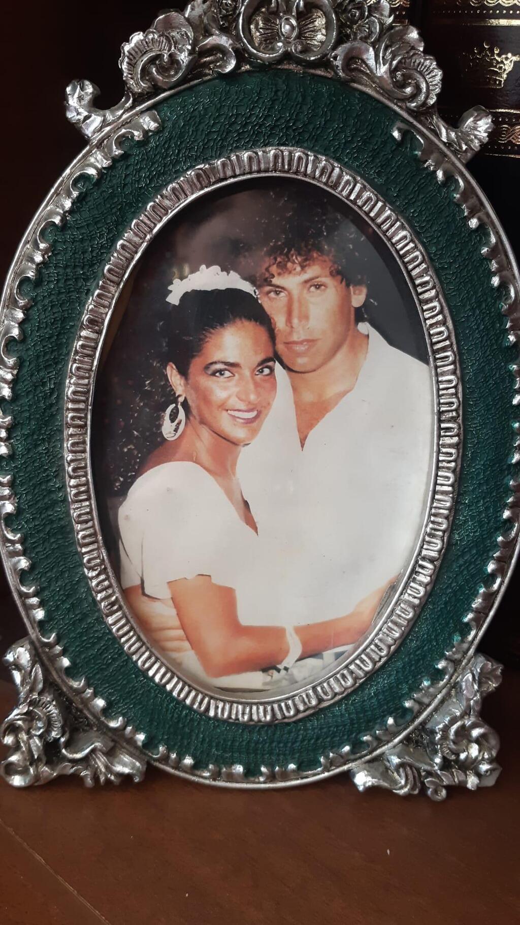  Shaked lost his mother four years before he was wounded. His parents on their wedding day 