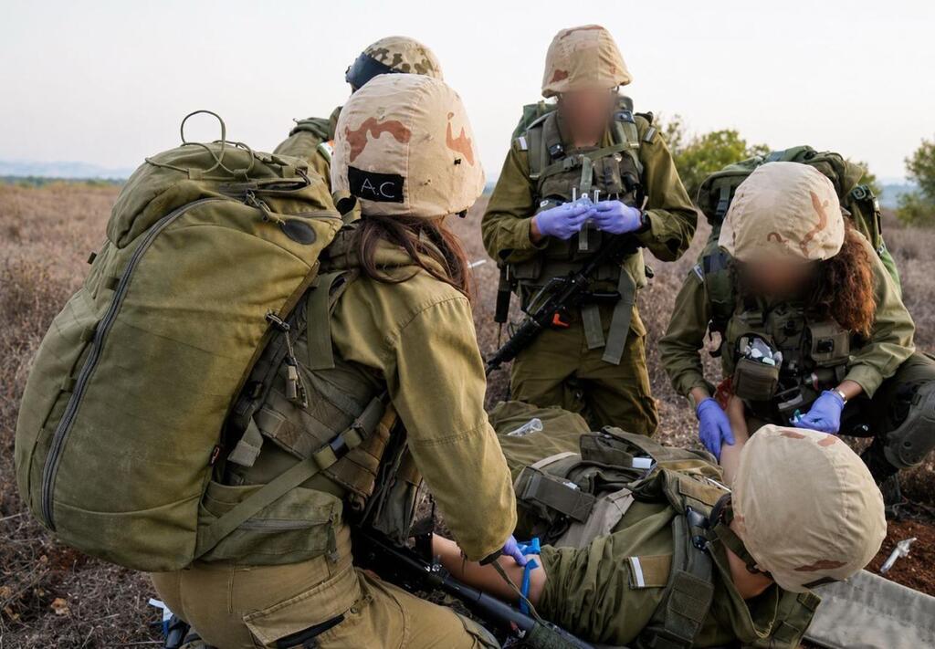 תירגול טיפול בפצוע בשטח לחימה