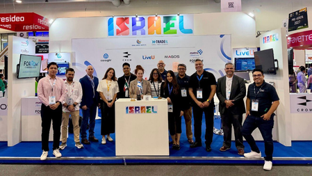 Companies exhibiting at Israel’s National Pavilion at Expo Seguridad México 2026 included Magos Systems, LiveU, Corsight AI, Matrix 2Bsecure and CROW 