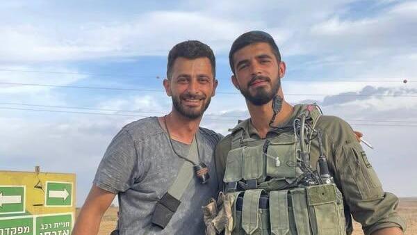 מימין, רס״ן גמאל עבאס ז״ל, שנפל בקרבות בעזה ולידו רס"ר במיל' באסל סויד ז״ל, שנפל בלבנון