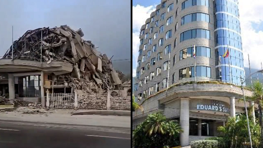 מלון בלה גואיירה ונצולה, לפני ואחרי הרעידת אדמה