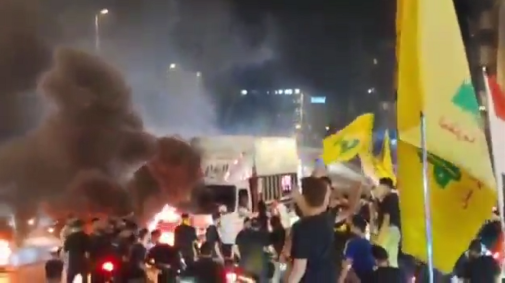 תומכי חיזבאללה התפרעו בביירות