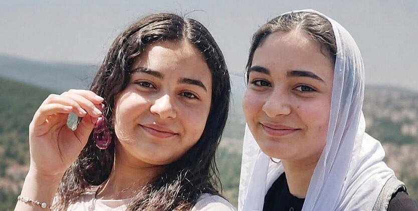 Hala Azzam and Iman Khair חלא עזאם (מימין) ואימאן כיר