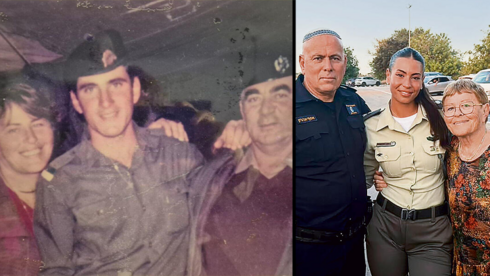 פלג אהרון ה נכדה נכדתו של סמ"ר שלמה אהרון לוחם מג"ב שנפל ב אסון צור ב לבנון ב1982 עם אביה אבא שלה אסי אהרון