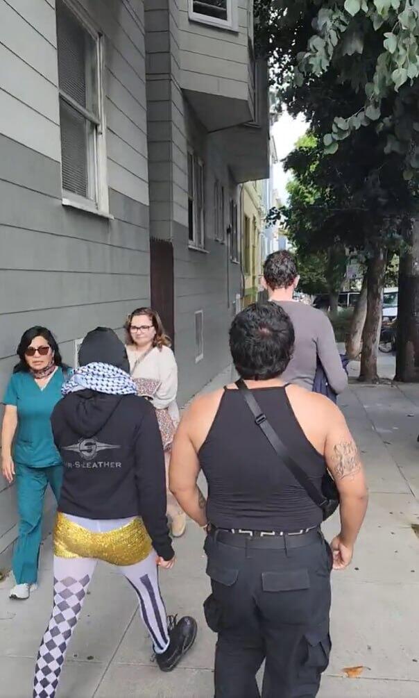 Wiener left the area and decided not to participate in either the Pride Shabbat service or the march 